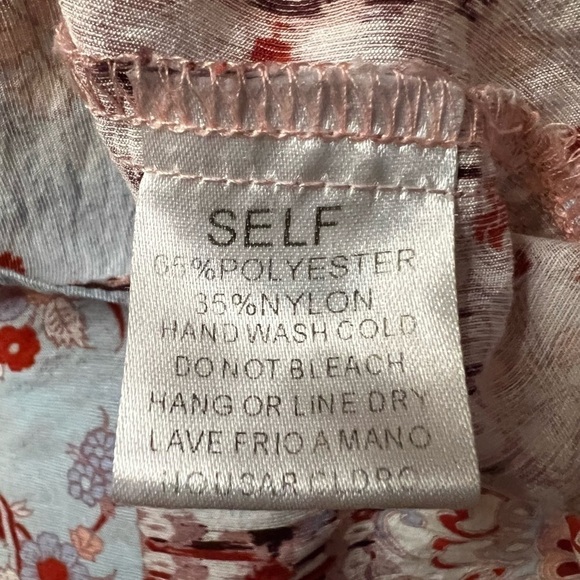 EASEL WOMENS PRETTY SHORT SLEEVE FLOWY, LIGHTWEIGHT TOP SIZE SMALL - Picture 8 of 10